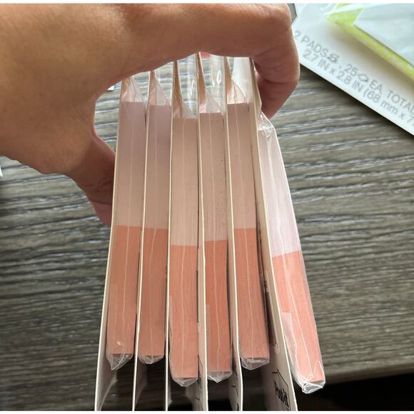NOTED by Post-It Mini List Notes 100 Ct Pink Orange LOT OF 6 - Picture 3 of 4